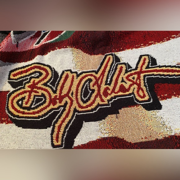 Bobby Labonte VTG tapestry throw Northwest Company USA made - Picture 6 of 6